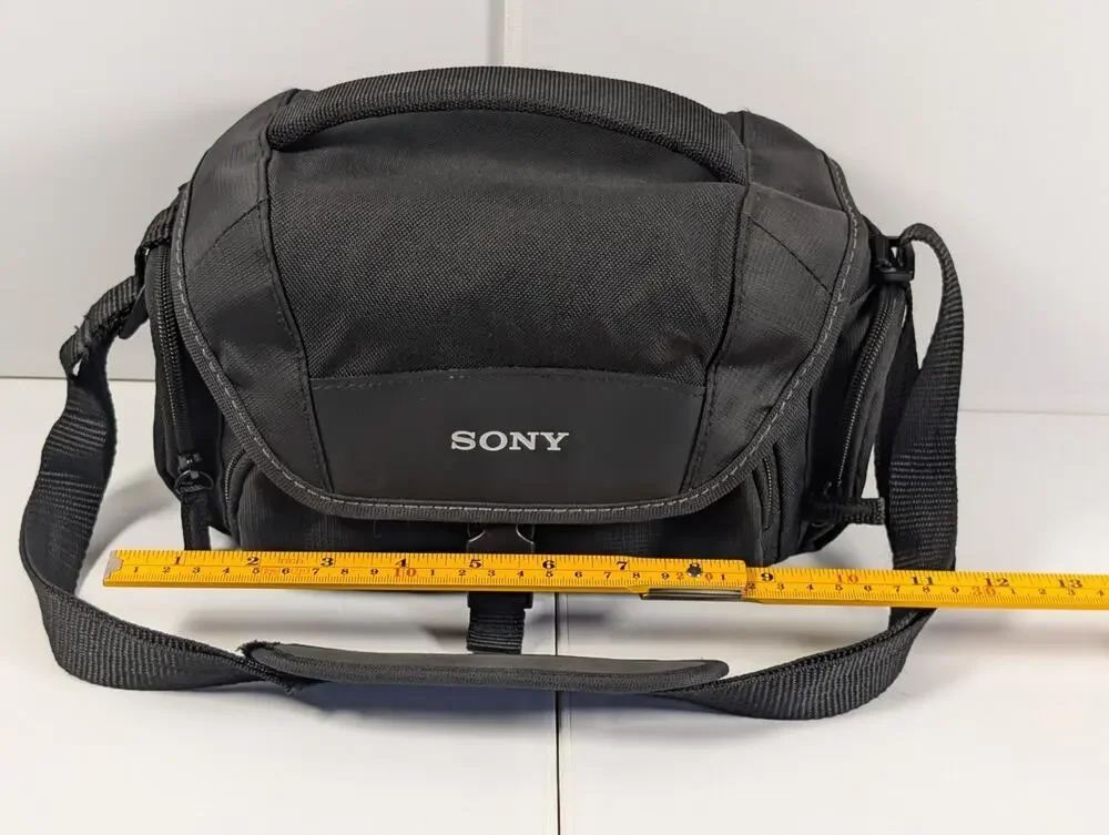 Sony LCS-U21 Camera Camcorder Shoulder Carry Case DSLR Video Bag Black